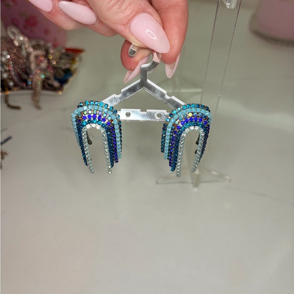Feed Me Gems/HairCandy By Han Colorful Rhinestone Earrings - Picture 3 of 3